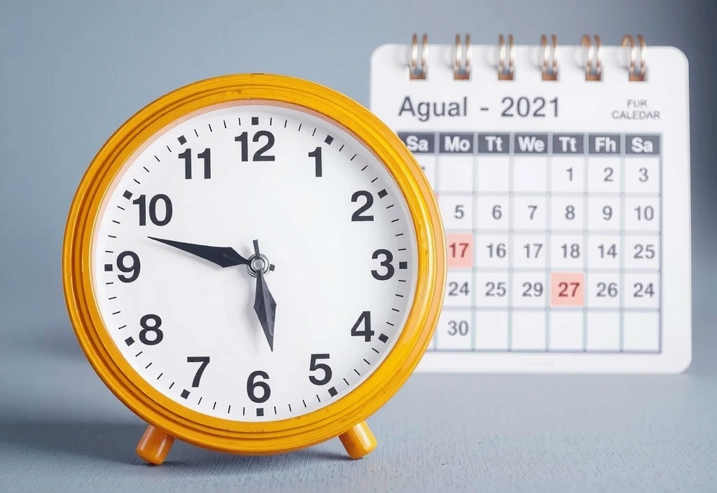 Ilustracja przedstawiająca zegar i kalendarz symbolizujące zmiany w regulaminie